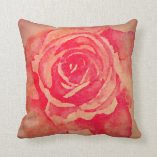 Bloomed Rose Throw Pillow