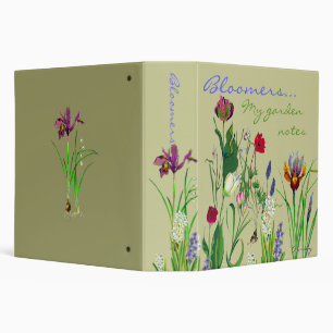 Bloomers, My  garden notes Binder