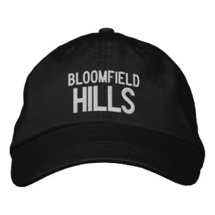 Bloomfield Hills Michigan Embroidered Baseball Hat