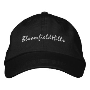 Bloomfield Hills Michigan Embroidered Baseball Hat