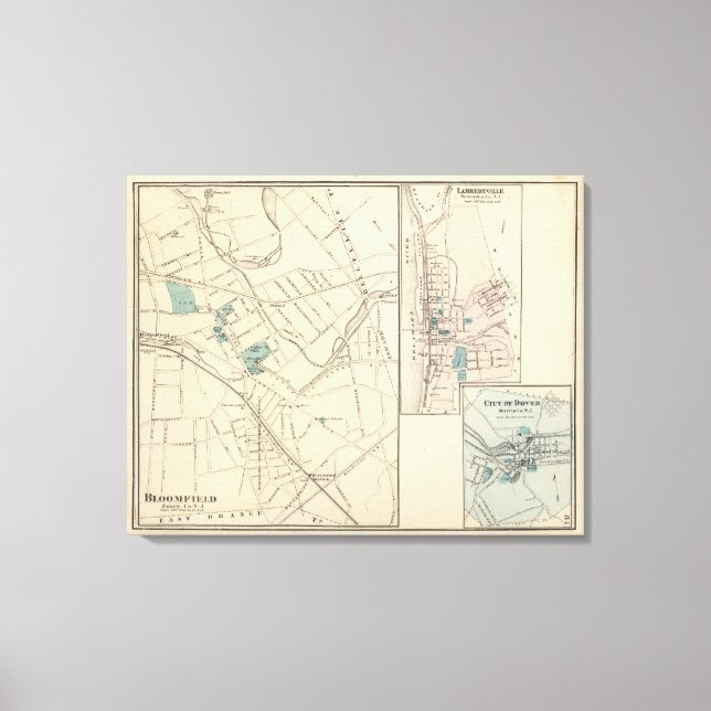 Bloomfield, NJ Canvas Print (Front)