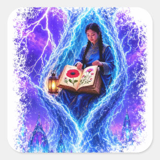 Bloomglass Storm Garden - Songbloom Kids Square Sticker