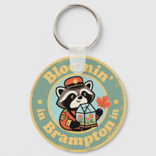 Bloomin’ in Brampton with a Funny Raccoon Mountie Keychain