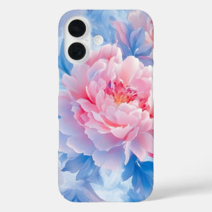 Blooming Abstract Watercolor Peony iPhone 16 Case