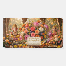 Blooming Abundance - Ganesha & Lakshmi