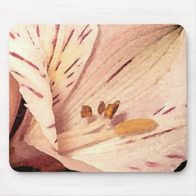 Blooming Alstroemeria Mouse Pad (Front)