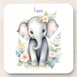 Blooming Baby Elephant Coaster