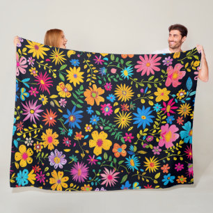 Blooming Beautiful design 60x80 Fleece Blanket
