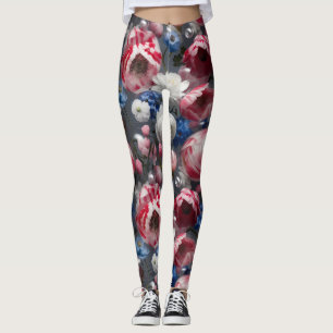 Blooming Beauty Leggings Floral Elegance in Motion