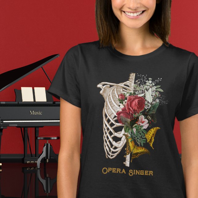 Blooming Bones Opera Singer Customizable T-Shirt (Creator Uploaded)