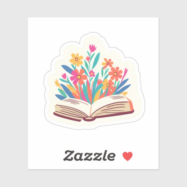 Blooming Book | Book Lover Flowers Floral Pretty (Sheet)