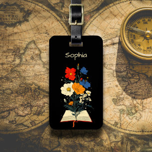 Blooming Book Luggage Tag