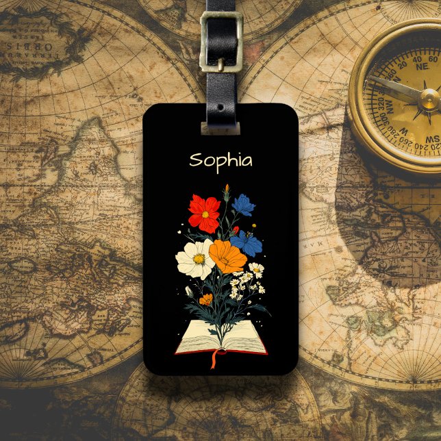 Blooming Book Luggage Tag (Creator Uploaded)