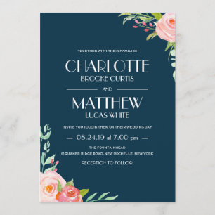 Blooming Botanicals   Invitation de mariage