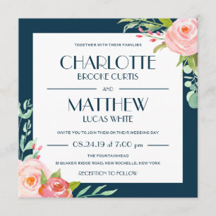Blooming Botanicals   Wedding Invitation