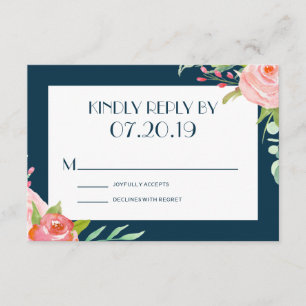 Blooming Botanicals   Wedding RSVP Card