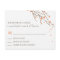 Blooming Branches Wedding RSVP Card - Orange