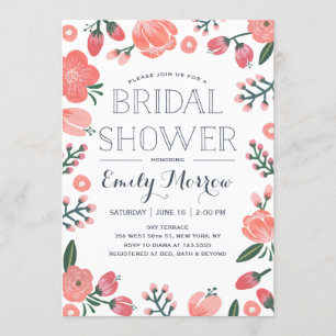 Blooming Bride Bridal Shower Invitation