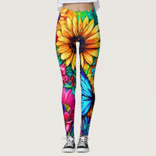 Blooming Butterfly Haven Leggings