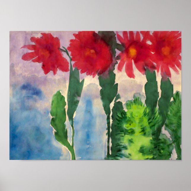 Blooming Cacti | Emil Nolde | Poster (Front)