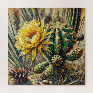 Blooming Cactus 600 Piece Puzzle