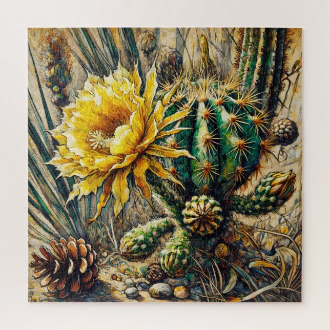 Blooming Cactus 600 Piece Puzzle (Vertical)