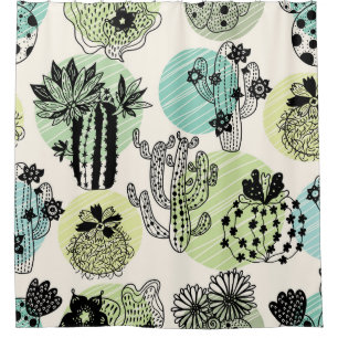Blooming Cactuses: Hand-Drawn Seamless Charm