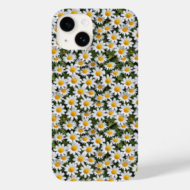 Blooming camomiles-Floral pattern 2 - Iphone Case (Back)