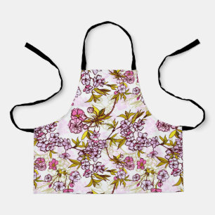 Blooming Cherry Blossom Pattern  Apron