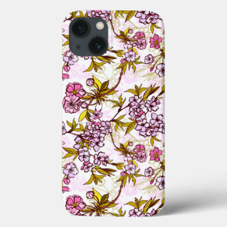 Blooming Cherry Blossom Pattern  iPhone 13 Case