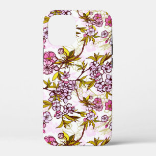 Blooming Cherry Blossom Pattern iPhone 12 Mini Case
