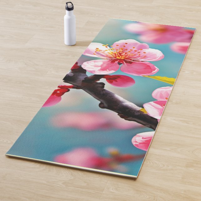 Blooming Cherry Blossoms in Spring Yoga Mat (In Situ)