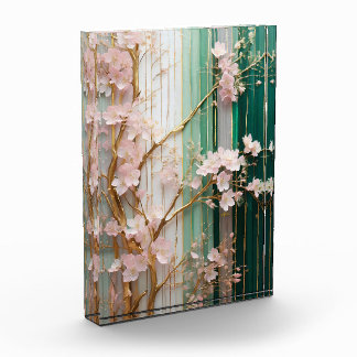 Blooming Cherry Blossoms Wall Photo Block