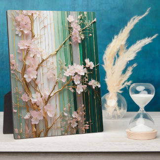 Blooming Cherry Blossoms Wall Plaque