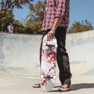 Blooming Cherry Branch Skateboard