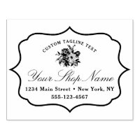 Blooming Chic Bracket Frame & Elegant Script
