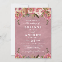 Blooming Chic Wild Rose Pink Floral Wedding