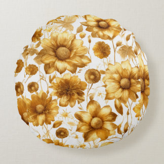 Blooming Comfort Round Pillow