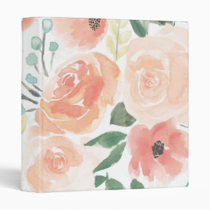 Blooming Delight Pastel Peach Binder