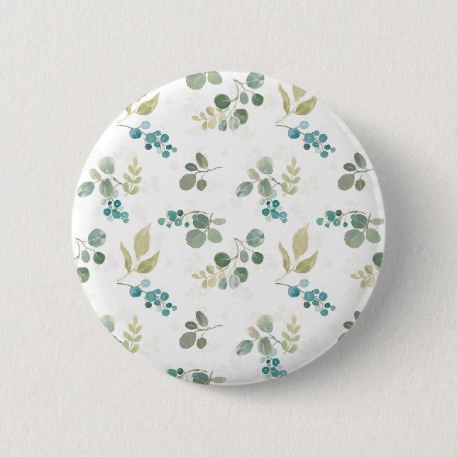 Blooming Delight Pattern 2 Inch Round Button (Front)