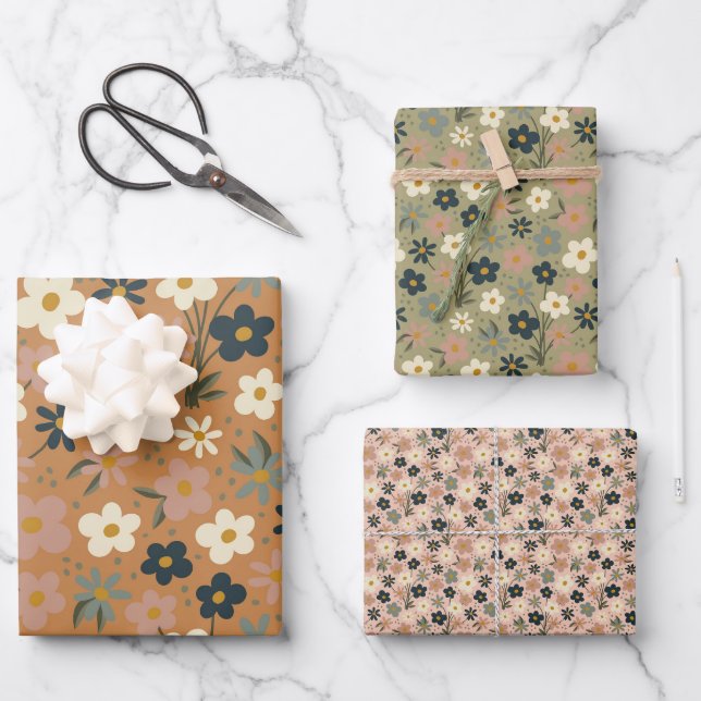Blooming Delights Wrapping paper set (Front)