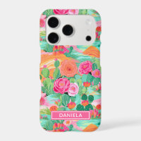 Blooming Desert Cacti Personalized