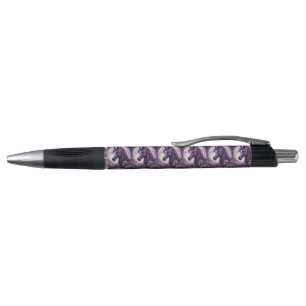 "Blooming Dreams: The Purple Floral Fantasy Horse" Pen