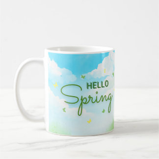 Blooming Easter Cups: Hello Spring  Coffee Mug
