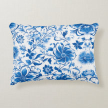 Blooming Elegance: Floral Throw Pillow