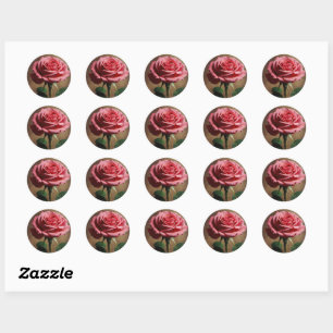 Blooming Elegance Rose Sticker Collection