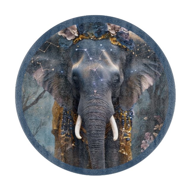 Blooming Elephant Cutting Board (Front)