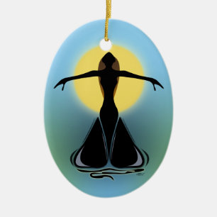 Blooming Female Ceramic Ornament