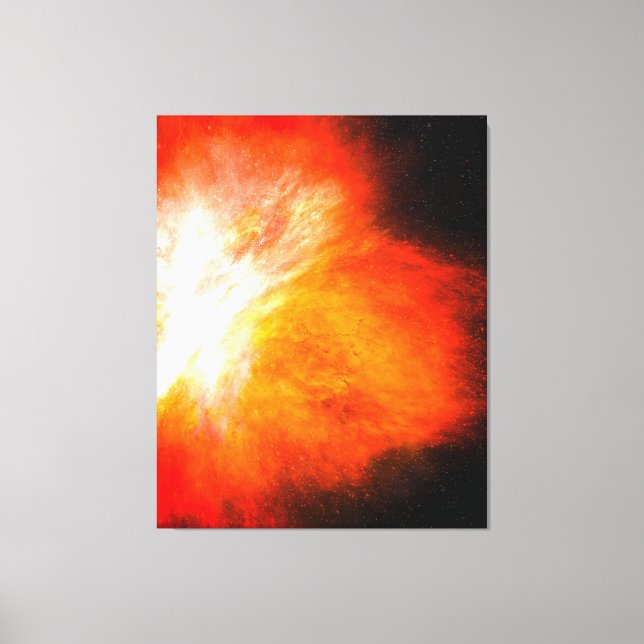 Blooming Fire Nebula Stretched Canvas Print (Front)