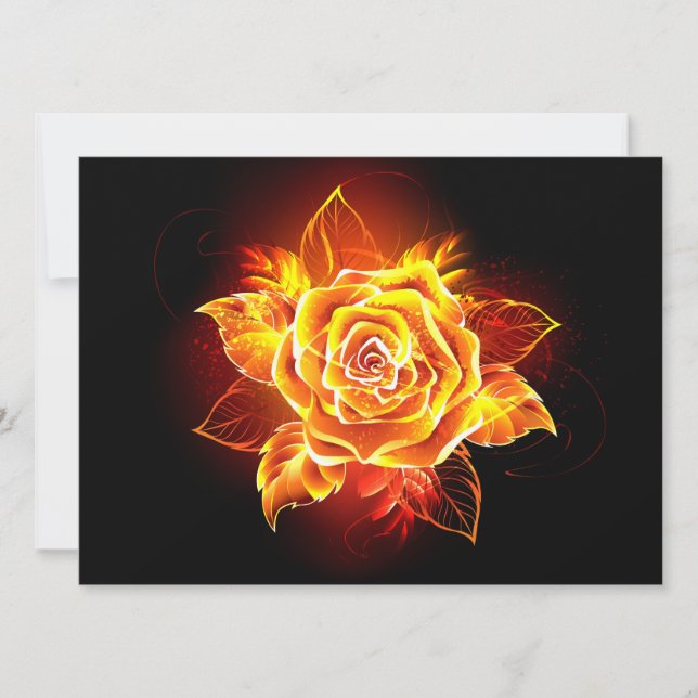 Blooming Fire Rose Announcement (Front)
